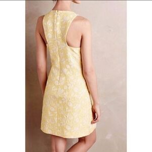 Anthropologie Yellow Floral Dress